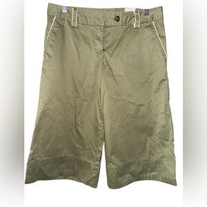 Vintage Tommy Hilfiger Culotte Shorts Womens 6 Green Cotton Mid Rise new nwt